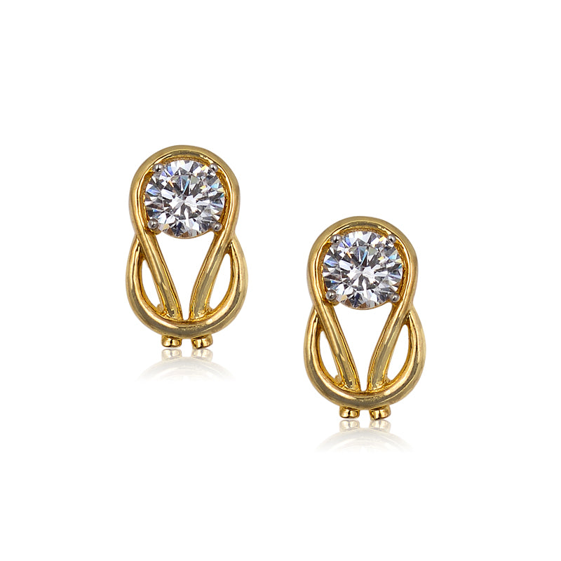 Soliatre Gold Studs 3 Carat