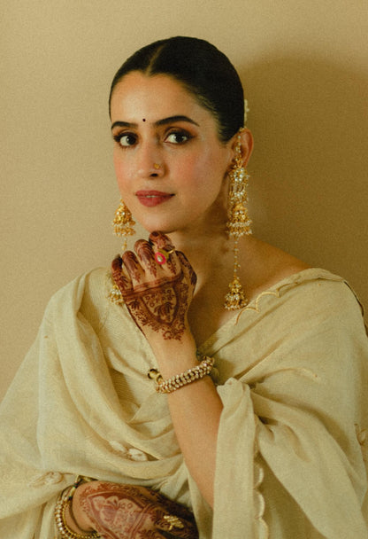 Rekha Bhardwaj in Flexible Polki bracelet (pair)