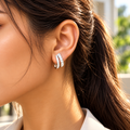 Crystal Arc Studs