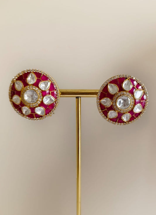 Ruby Sparkle Studs