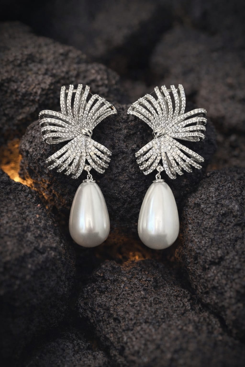 Malaika Arora in Winged Drop Earrings