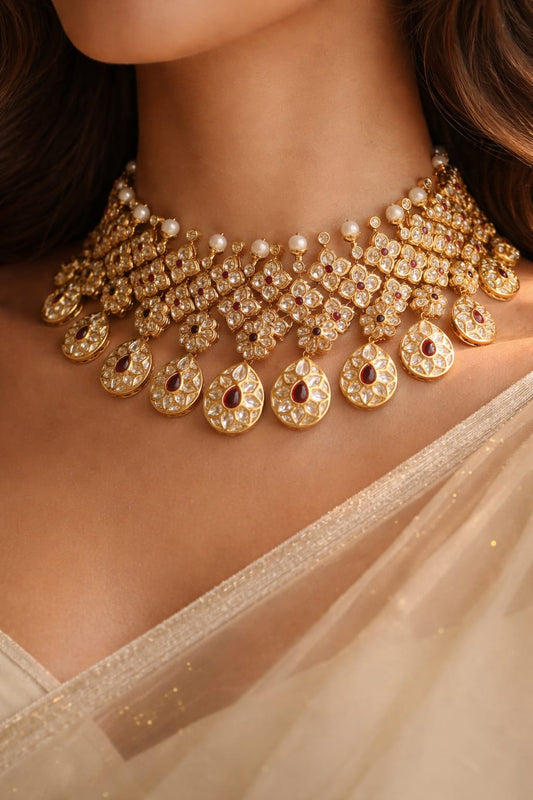 Kundan set with Rubies