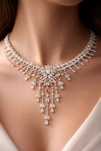 Tasheen Rahimtoola in Emperial Diamond Necklace Set