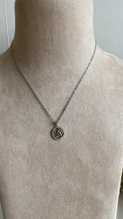 Zodiac pendant silver