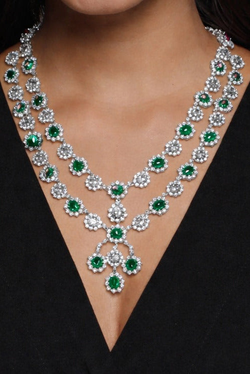 Royal Emerald necklace set