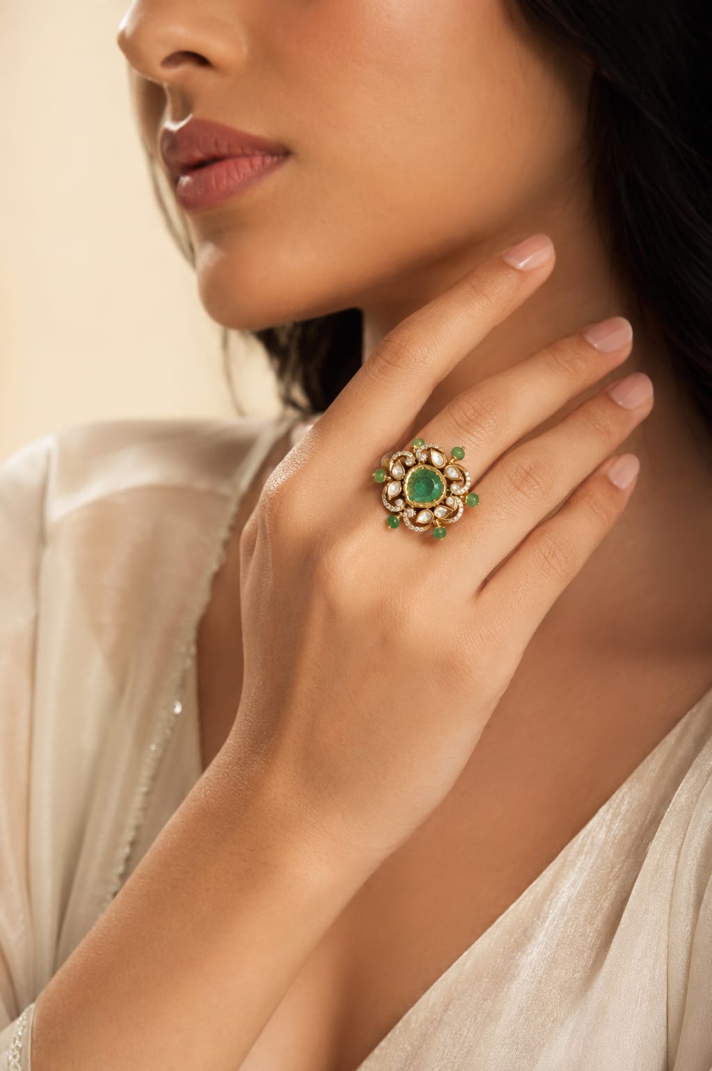 Mint Aura Ring