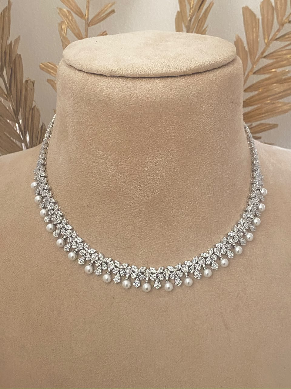 Pearl Veil Necklace Set