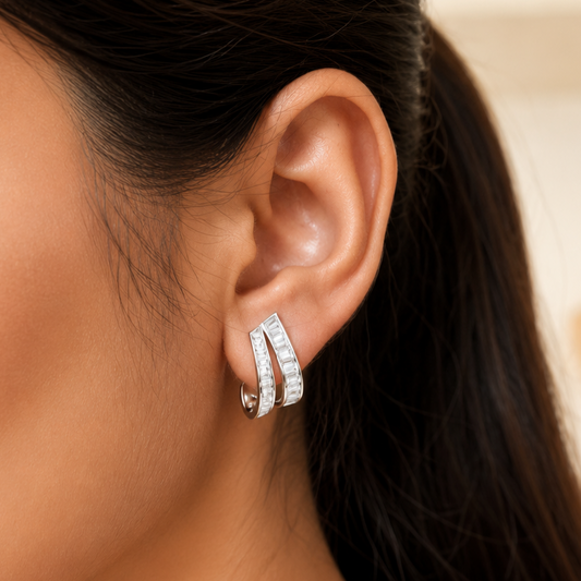 Crystal Arc Studs
