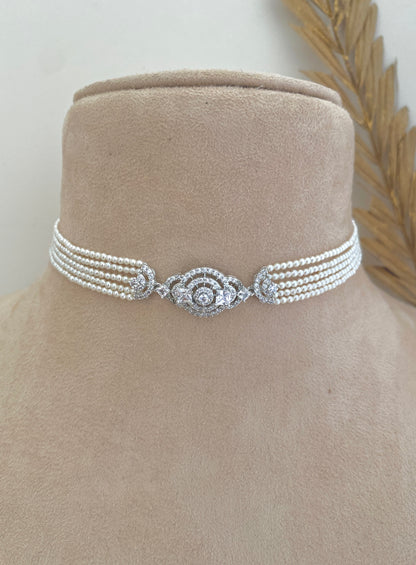 Starlit Pearl Choker Set