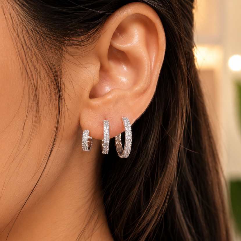 Celeste Cross Studs