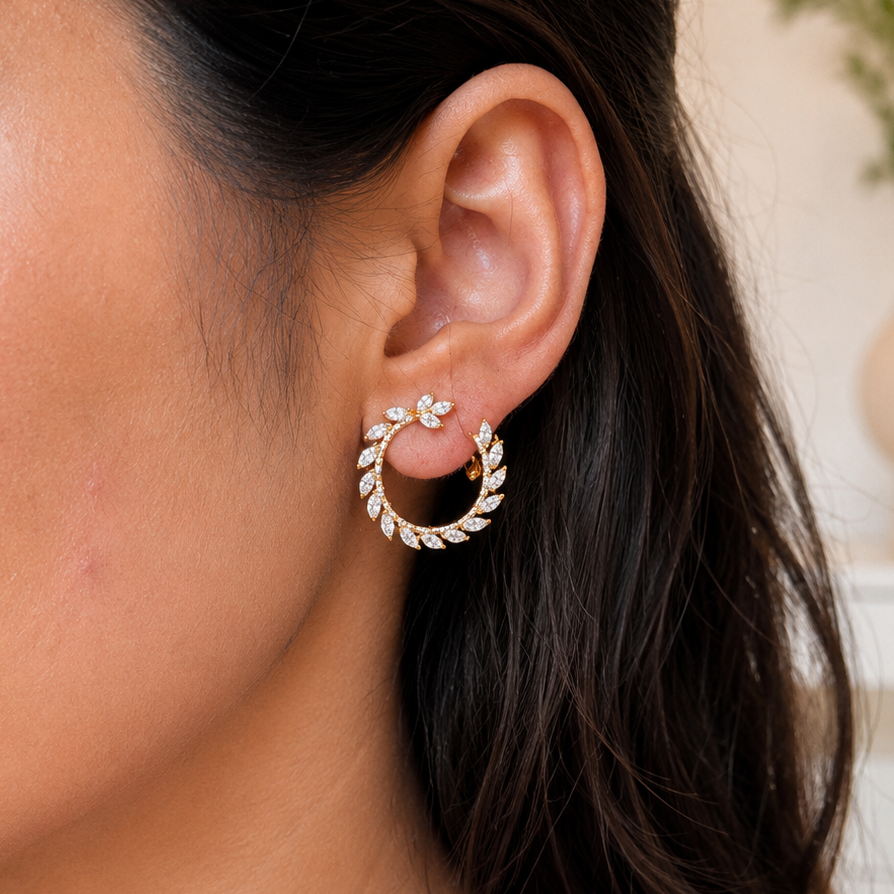 Ivory Bloom Studs