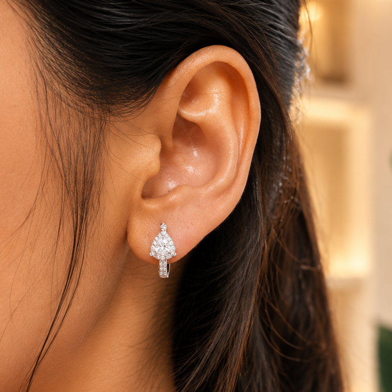 Pear Drop Hoops