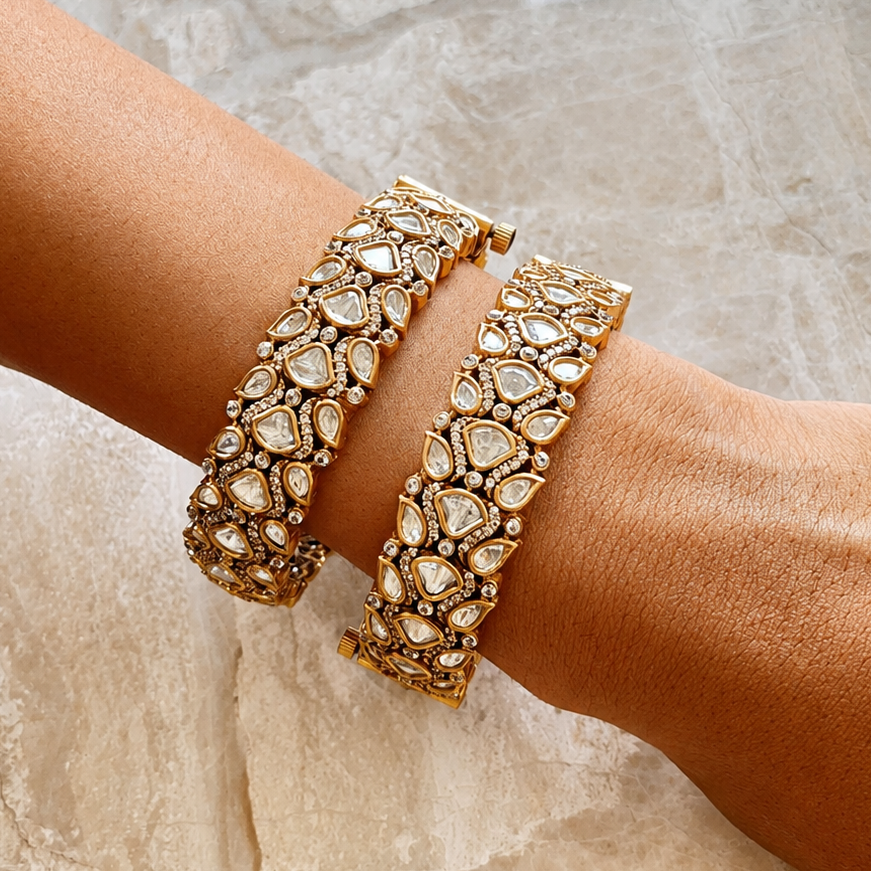 Royal Petal Bangles (Pair)