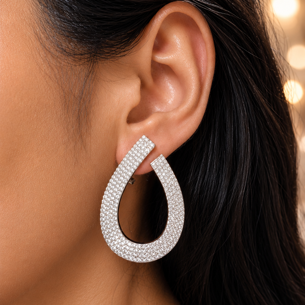 Crystal Loop Studs
