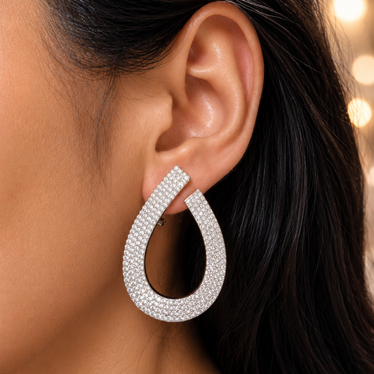 Crystal Loop Studs
